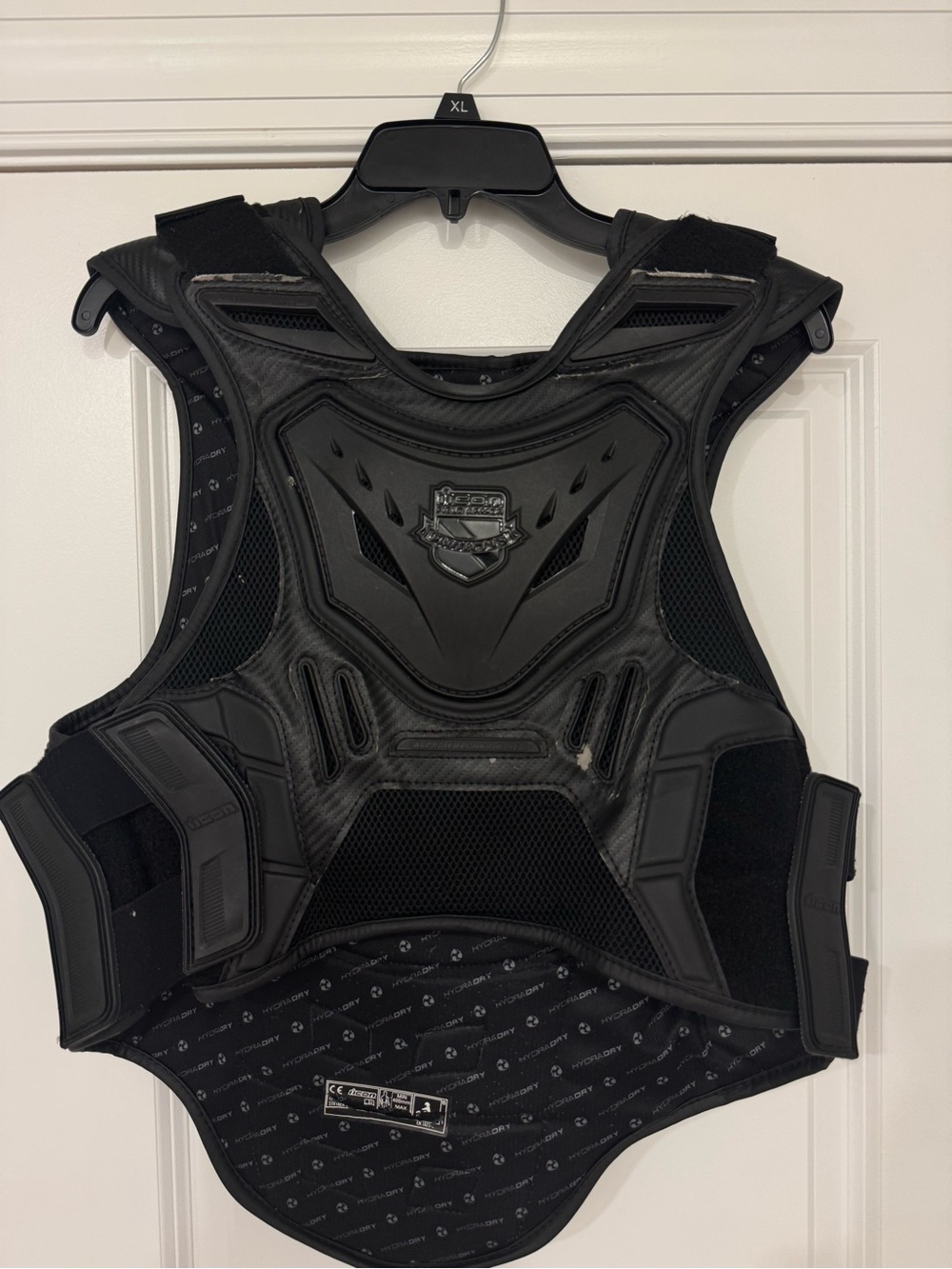 ICON Field Armor Stryker Motorcycle Vest D3O Back Protector Black S/M